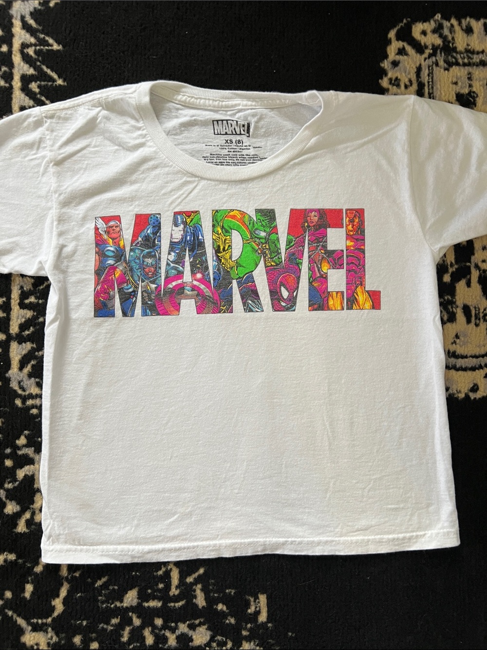 Boys Marvel tee. Size XS (8)